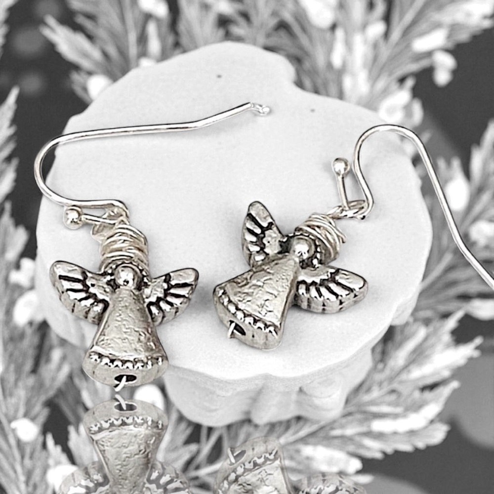 5 For $25💫Whimsigoth Silver Angel Earrings